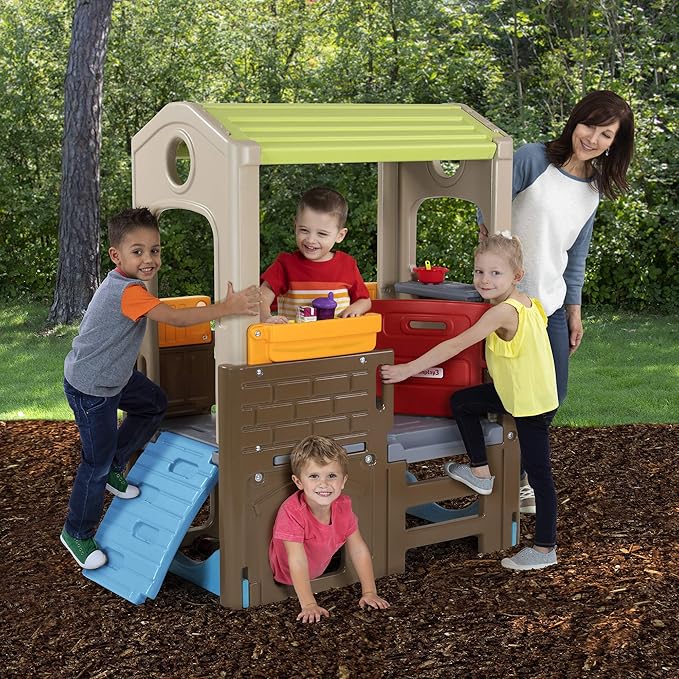 Simplay3 Young Explorers Discovery Playhouse - Indoor or Outdoor Clubhouse and Activity Playset for Toddlers and Kids, Made in USA