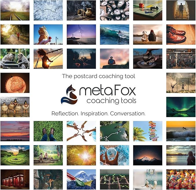 metaFox - 52 Inspirational, Positive Affirmations & Motivational Postcards, Picture Cards For Life Coaching, Therapy, & Personal Advice, Mindfulness, Coaching, Life Design Cards