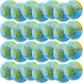 28 Pack 16 Inch Inflatable Globe Blow up Earth Globe Inflatable Beach Balls Bulk for Beach Swimming Pool Party Supplies