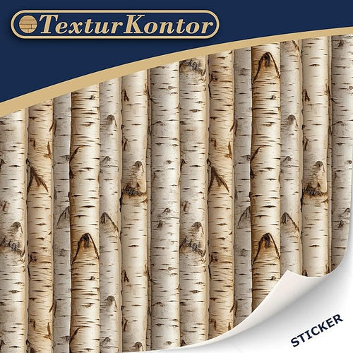 3 Sheets Self-Adhesive Brick Wall Cladding for Dollhouses Scale 1:12 (Birk Logs)