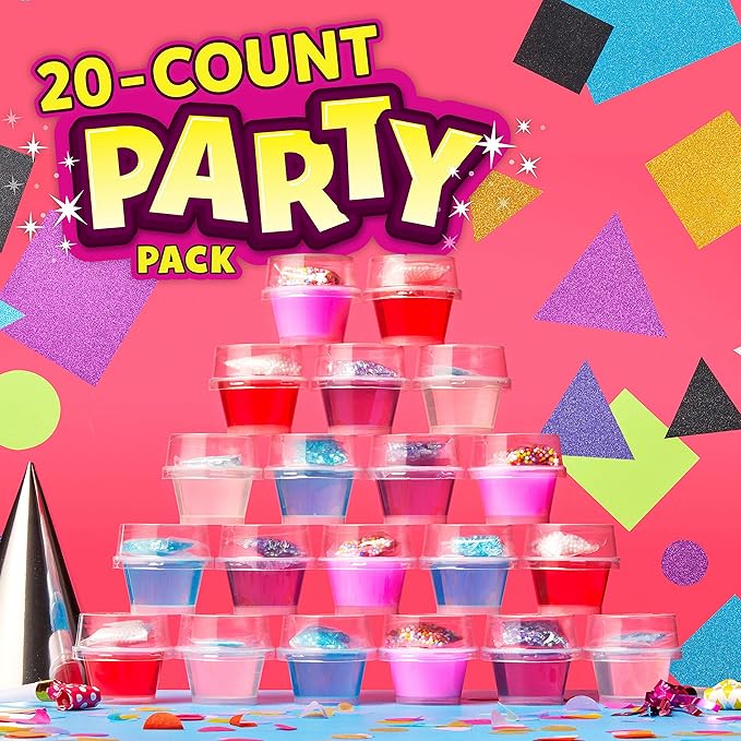 Elmer’s Gue Premade Slime Slime Kit Includes Fun Unique Add-Ins Party Pack 20 Count