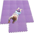 MQIAOHAM® 18 Pieces Puzzle Play Mats, Soft Baby Play Mat, Kids Interlocking Foam Floor Tiles, Toddlers Carpet Playmats G301018-111