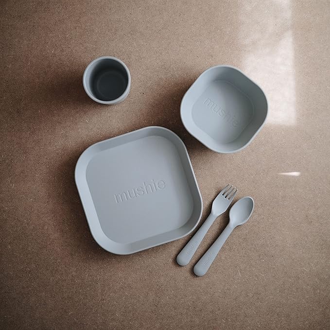 mushie Dinnerware Cups For Kids | Made in Denmark, Set of 2 (Cloud)