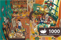 MOMIBOOK 1000 Piece Puzzle for Adults Jigsaw Puzzles of Enchanted Magic House, Touch Film Painting Image Difficult Challenging Hard Impossible Puzzle Unique Funny Party Christmas Birthday Gifts