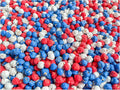 Colored Chickpeas for Sensory Play and Sensory Bins - Many Different Seasonal Colors (2 Cups, Patriotic)