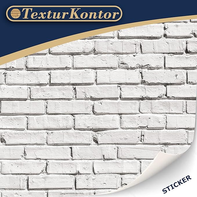 3 Sheets Self-Adhesive Wall Cladding for Dollhouse 1:12 Scale (Whitewashed Stone Wall)