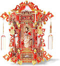 Piececool 3D Puzzles for Adults, Palace Lantern DIY 3D Metal Models Kit,Chinese Traditional Culture 3D Models Puzzle Fidget Toys Hobbies for Men, Great Christmas Birthday Gifts-257 Pcs