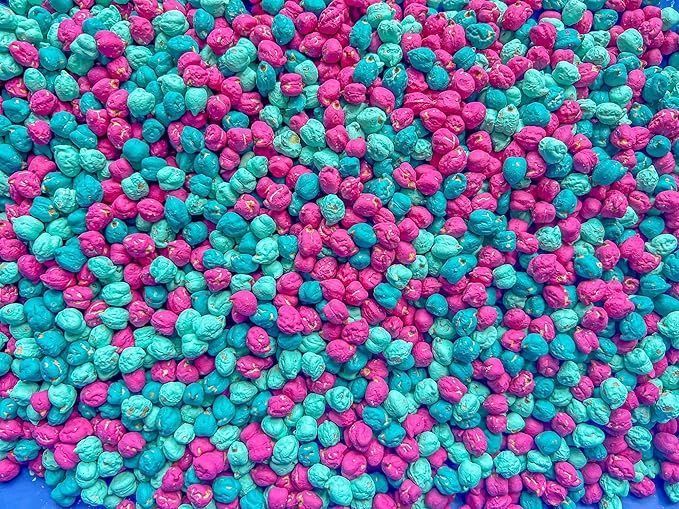 Colored Chickpeas for Sensory Play and Sensory Bins - Many Different Seasonal Colors (4 Cups, Summer 1)