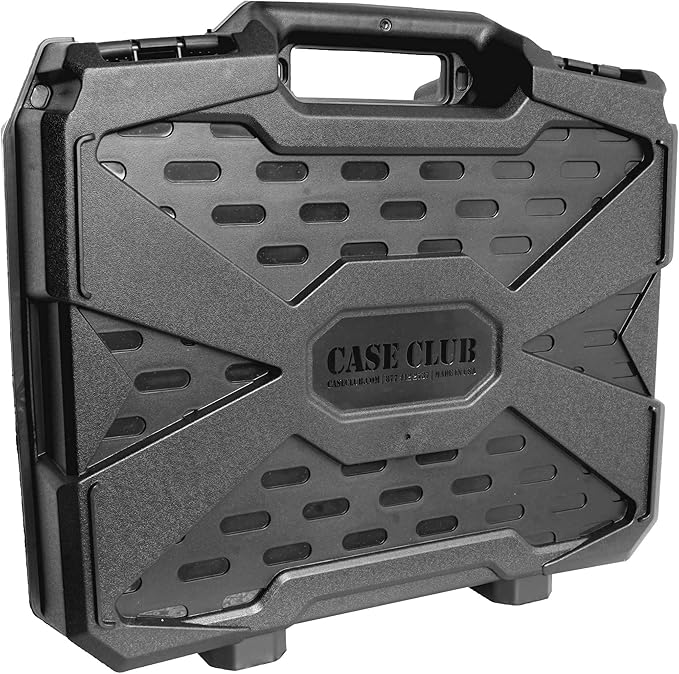 Case Club 75-130 Graded Coin Slab Case - Slotted Foam Separates Slabs - Fits PCGS, NGC & More - Travel Holder for Storage, Transport, & Organization of Coin Collection - Hard Shell, Plastic