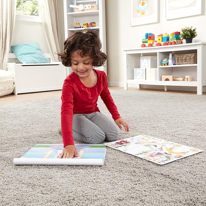 Melissa & Doug Reusable Sticker Pad: Princess Castle - 200+ Stickers and 5 Scenes
