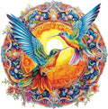 Blueforest 500 Piece Jigsaw Puzzle for Adults - Unique Hummingbird Art with Vibrant Iridescent Feathers | 20x20 Inches Challenging Adult Puzzle for Relaxation & Group Activity