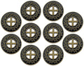 Crown of Thorns Coin, Bulk Pack of 10, by His Stripes We are Healed, Isaiah 53:5 Gift, Pocket Token of Healing and Protection, Collectible Challenge Coin for Easter, Sobriety & Recovery Chip