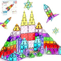 PicassoTiles 30pcs Mini Size Magnetic Tiles Sensory Magnet Toys Diamond Series Construction Building Blocks Set STEM Learning Travel Size Educational Toy for Kids Boys Girls Toddlers Age 3+ PTM30
