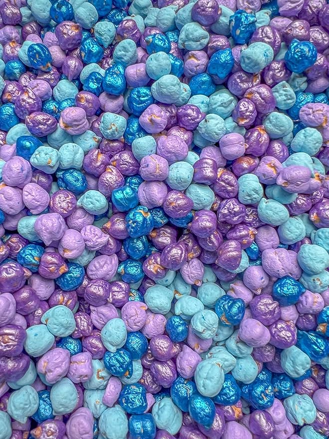 Colored Chickpeas for Sensory Play and Sensory Bins - Many Different Seasonal Colors (4 Cups, Frozen)