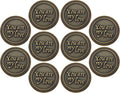 Bulk Set of 10 Romantic Love Expression Coins, You are My Love, with You Forever Won't Be Long Enough, Anniversary Pocket Tokens for Date Night, Love Gift for Men & Women, from Him or Her