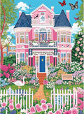 Puzzles for Adults 500 Pieces,Beautiful Manor Puzzle for Adults 500 Pieces,Spring Garden House Jigsaw Puzzles for Seniors and Kids, Perfect for Game Nights Giving Puzzles,20.5x15 in