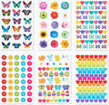 American Greetings 867-Count Bulk Stickers for Kids, Butterflies and Flowers