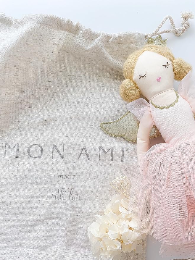 MON AMI Sugar Plum Fairy Doll with Wings– 22”, Soft & Elegant Stuffed Plush Doll, Use as Toy or Room Décor for Kids of All Ages