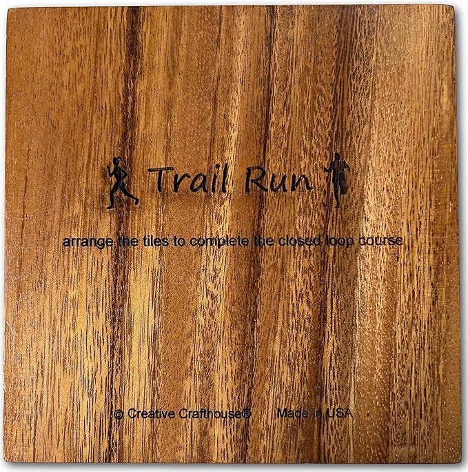 Trail Run Wood Brain Teaser Puzzle - Edge Match to Complete Path - Creative Crafthouse
