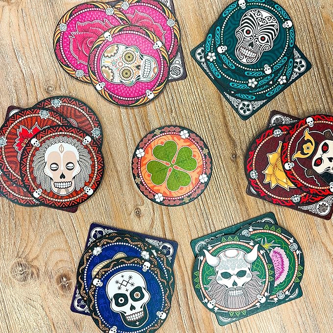 Asmodee Skull Party Game - Bluffing and Strategy Game, Family Fun for Kids & Adults, Ages 13+, 3-6 Players, 30 Minute Playtime