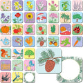 Memory Matching Game, 72 PCS Grow A Garden Matching Cards for Toddlers 36 Designs Memory Cards Educational Toys for Preschool 4 5 6 Years Old